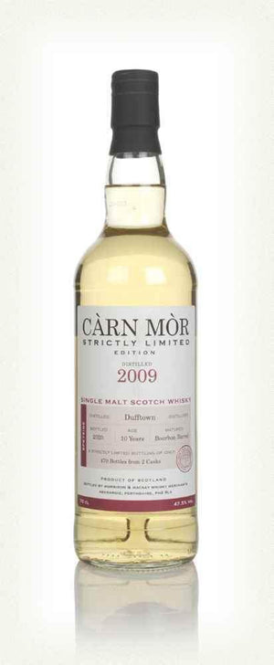 Dufftown 10 year old 2009 single malt scotch whisky by Carn Mor Strictly Limited 700ml in gift box