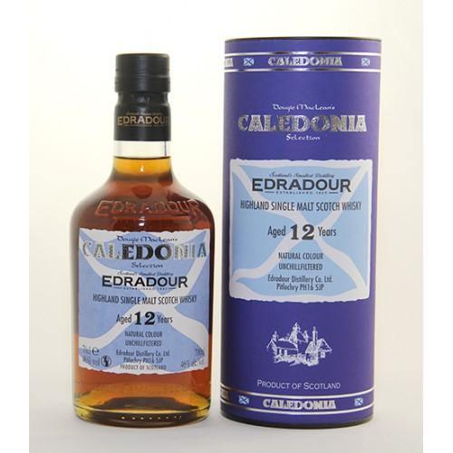 Edradour Caledonia 12 year old sherry matured highland single malt scotch whisky in gift tube