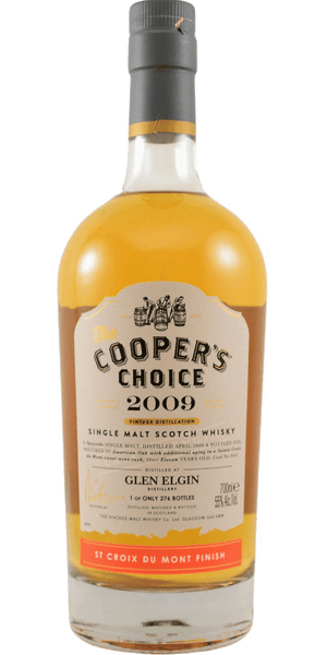 Coopers Choice Glen Elgin 2009 11 year old St Croix du mont finish scotch whisky 700ml