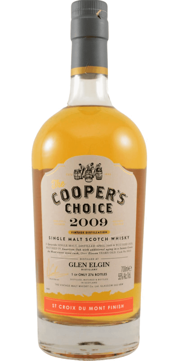 Coopers Choice Glen Elgin 2009 11 year old St Croix du mont finish scotch whisky 700ml