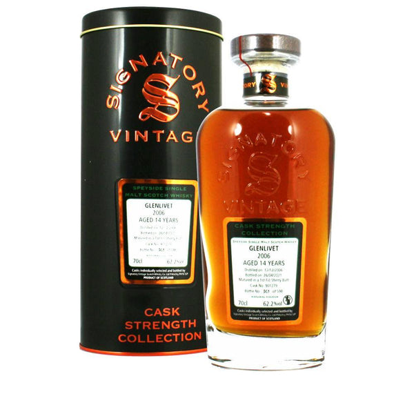 Glenlivet 2006 14 Year Old Signatory Vintage Scotch Whisky 700mL