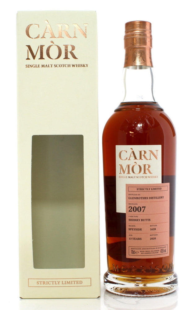 Glenrothes 13 year old 1007 Morrisons Carn Mor strictly limited with gift box