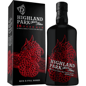 Highland Park Twisted Tattoo 16 year old scotch whisky