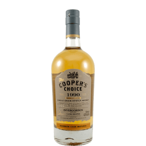 Invergordon coopers choice 1990 30 year old single grain scotch whisky