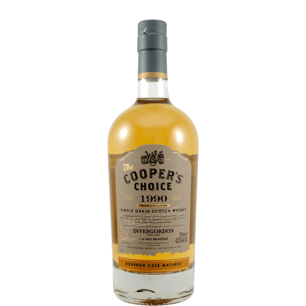 Invergordon coopers choice 1990 30 year old single grain scotch whisky