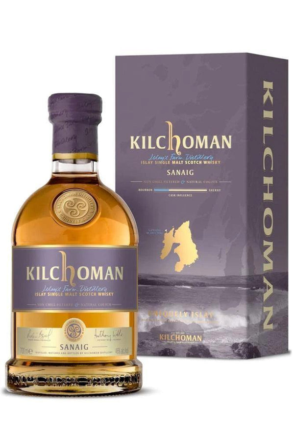 Kilchoman Sanaig 700ml single malt scotch whisky 700ml in gift tube