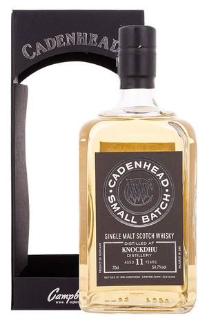 Knockdhu 11 year old 2006 small batch scotch whisky by Cadenhead 700ml in giftbox