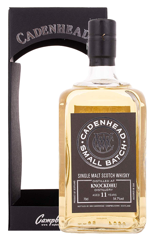 Knockdhu 11 year old 2006 small batch scotch whisky by Cadenhead 700ml in giftbox
