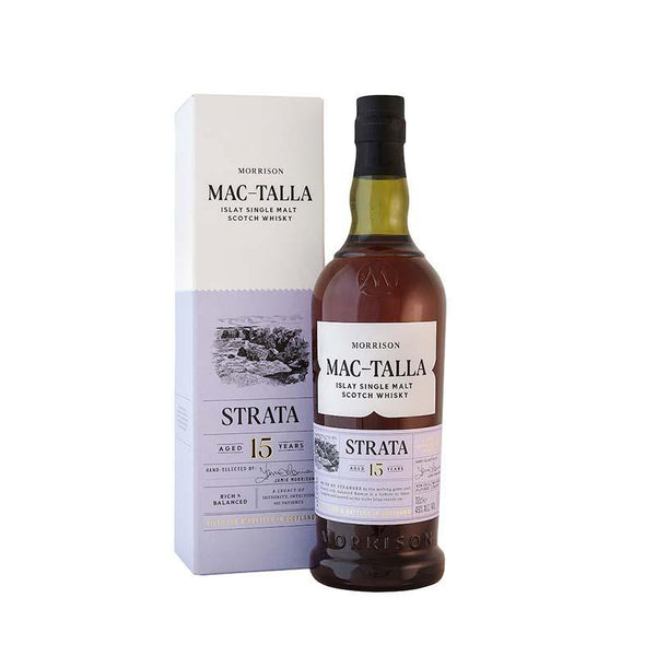Mac-Talla Strata 15 Year Old Islay Single Malt Scotch Whisky by Morrison Scotch Whisky Distillers 700ml with gift box