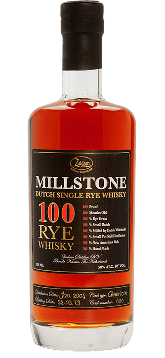 Millstone 100 Single Rye Dutch Whisky 50%