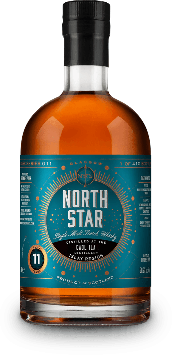 North Star Caol Ila 11 year old single malt scotch whisky