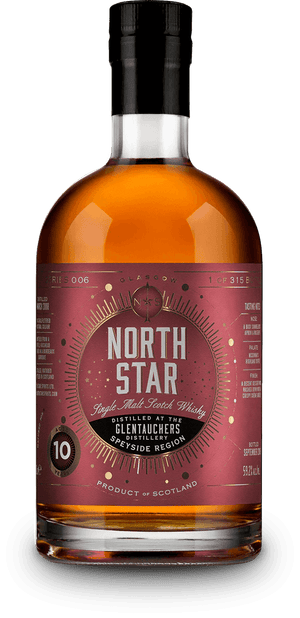 North Star Glentauchers 10 year old 2008 single cask malt scotch whisky