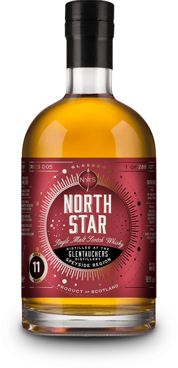North Star Glentauchers 11 year old 2017 single cask malt scotch whisky