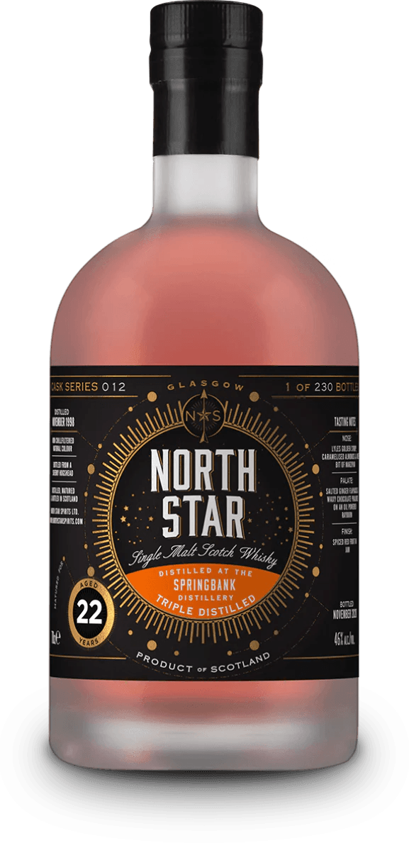 North Star Spingbank triple distilled 1994 22 year old single cask scotch whisky