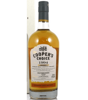 Old Rhosdhu 27 year old coopers choice 1994 single malt scotch whisky