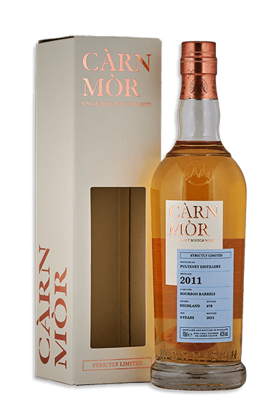 Pulteney 9 year old 2011 carn mor strictly limited scotch whisky