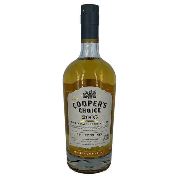 Secret Orkney 15 year old 2005 Coopers Choice single malt scotch whisky 700ml