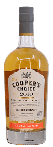 Coopers Choice Secret Orkney 2010 10 tear old Jamaican Rum Cask Finish Scotch whisky 700ml