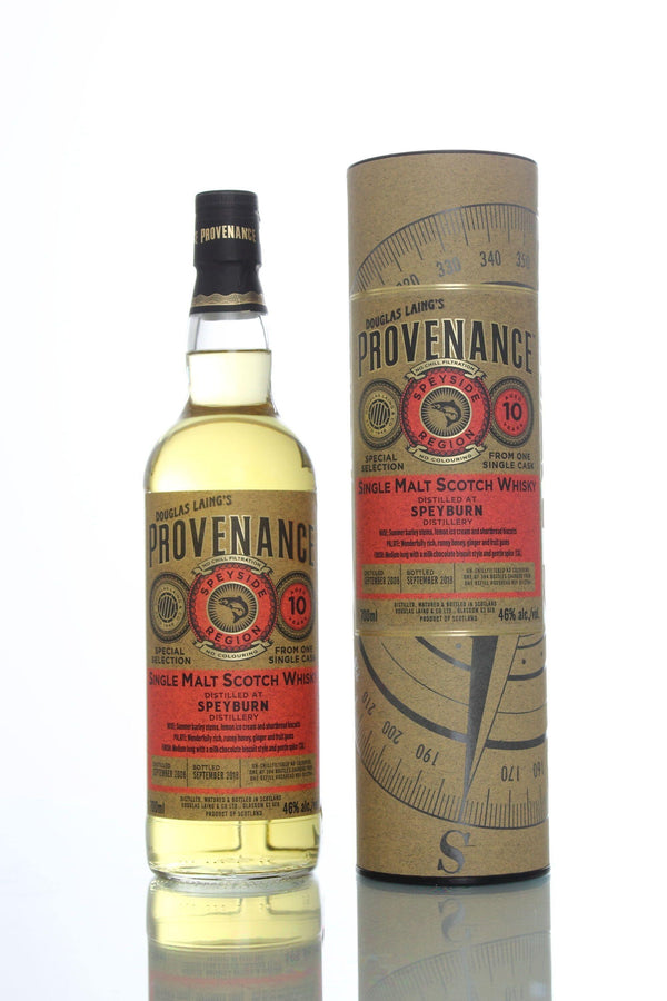 Speyburn 10 year old 2008 single cask scotch whisky by Provenance and Douglas Laing 700ml in gift tube