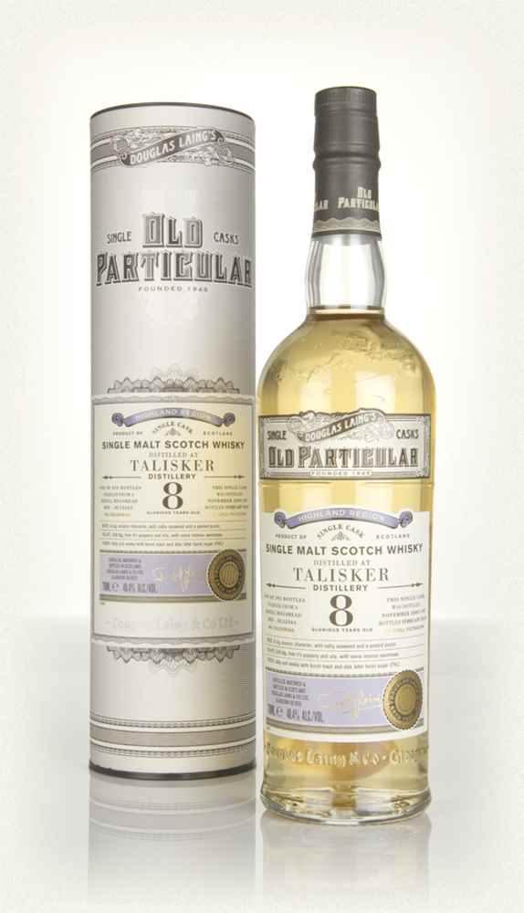 Talisker 8 year old 2009 single cask scotch whisky Old Particular by Douglas Laing 700ml in gift tube