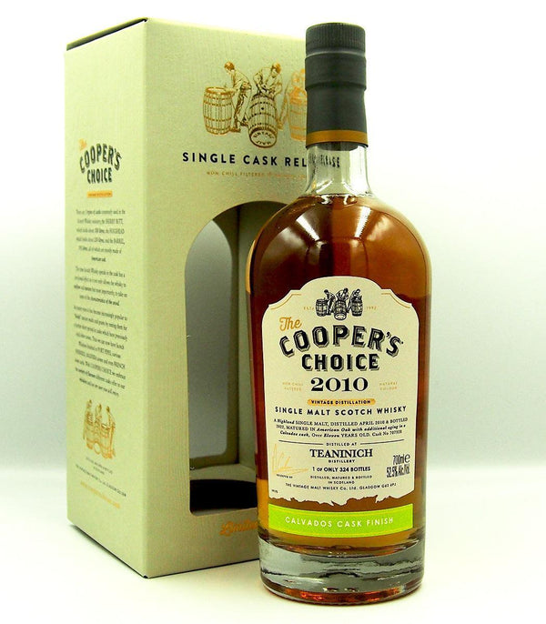 Teaninich 11 Year Old Calvados Finish Single Malt Scotch Whisky - The Cooper's Choice 700mL