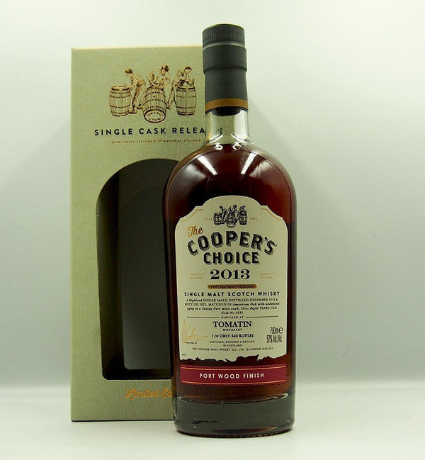Tomatin 8 Year Old 2013 Port Wood Finish - The Cooper's Choice Scotch Whisky 700mL
